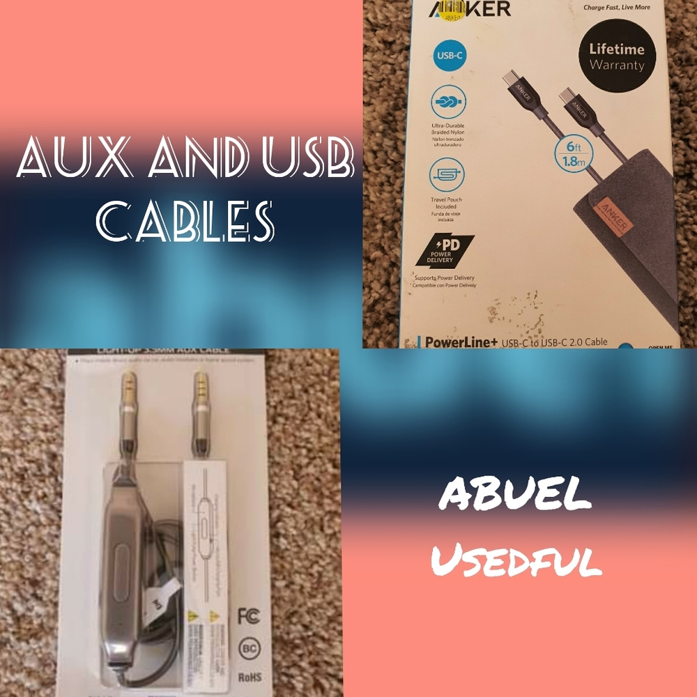 AUX and USB Cables